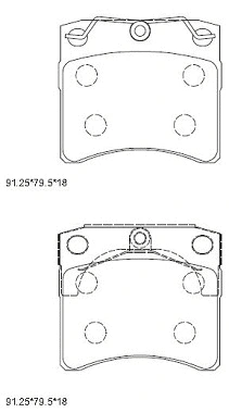 Brake Pad Set, disc brake (KD7723F)