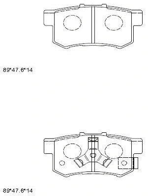 Brake Pad Set, disc brake (KD1517)