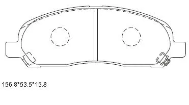 Brake Pad Set, disc brake (KD4705)