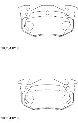 Brake Pad Set, disc brake (KD7719H)