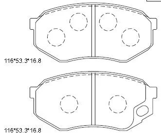 Brake Pad Set, disc brake (KD4349)