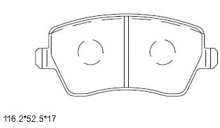 Brake Pad Set, disc brake (KD7785)