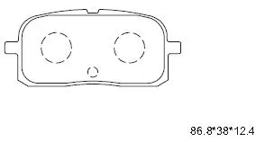 Brake Pad Set, disc brake (KD2638)