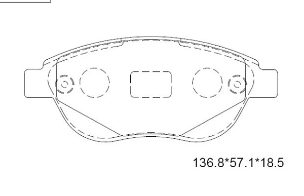Brake Pad Set, disc brake (KD7518)