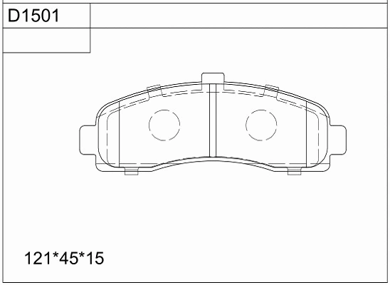 Brake Pad Set, disc brake (KD1501)