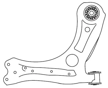 Control/Trailing Arm, wheel suspension (F4551)