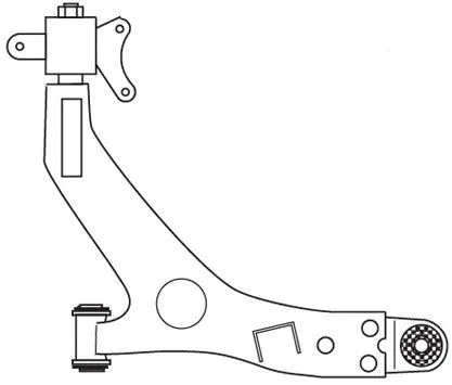 Control/Trailing Arm, wheel suspension (F3344)