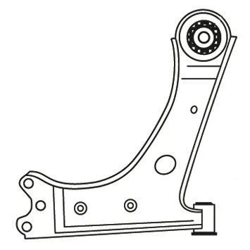 Control/Trailing Arm, wheel suspension (F3682)