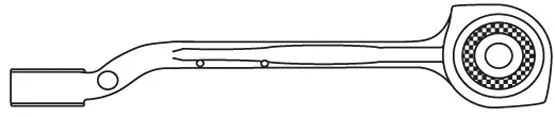 Control/Trailing Arm, wheel suspension (F4072)