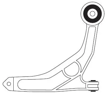 Control/Trailing Arm, wheel suspension (F4566)