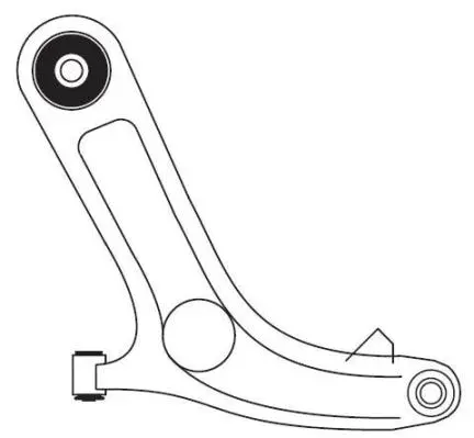 Control/Trailing Arm, wheel suspension (F4512)