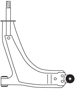 Control/Trailing Arm, wheel suspension (F3257)