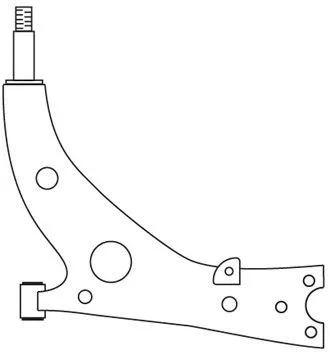 Control/Trailing Arm, wheel suspension (F3653)