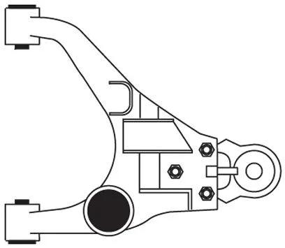 Control/Trailing Arm, wheel suspension (F3635)