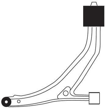 Control/Trailing Arm, wheel suspension (F3331)