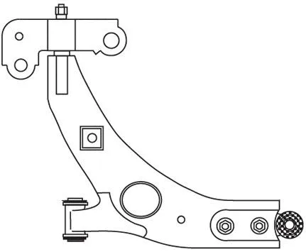 Control/Trailing Arm, wheel suspension (F3512)