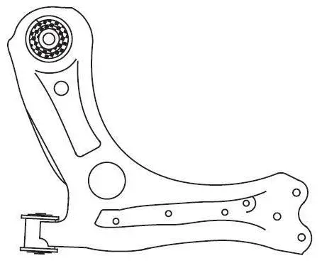 Control/Trailing Arm, wheel suspension (F4549)