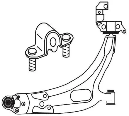 Control/Trailing Arm, wheel suspension (F3879)