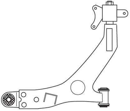 Control/Trailing Arm, wheel suspension (F3343)