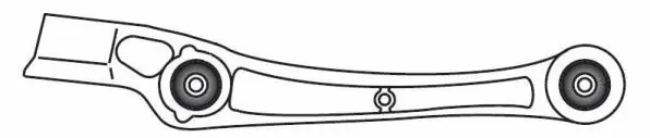 Control/Trailing Arm, wheel suspension (F4610)