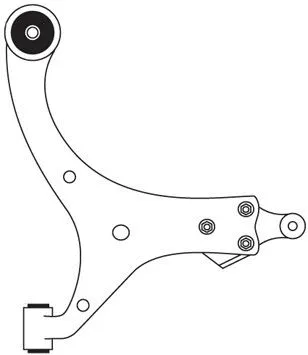 Control/Trailing Arm, wheel suspension (F3840)