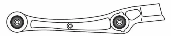Control/Trailing Arm, wheel suspension (F4611)