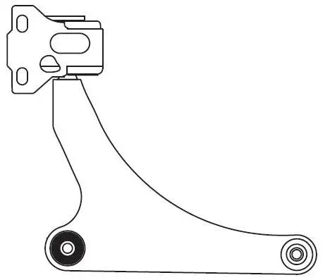 Control/Trailing Arm, wheel suspension (F4600)