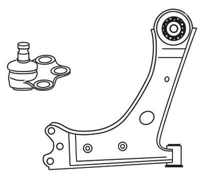 Control/Trailing Arm, wheel suspension (F3684)