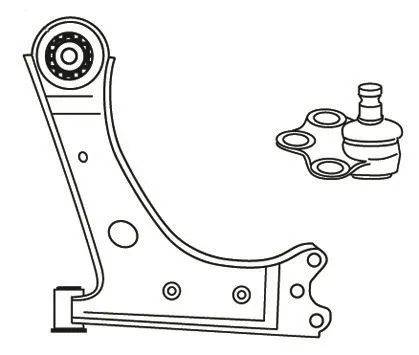 Control/Trailing Arm, wheel suspension (F3685)