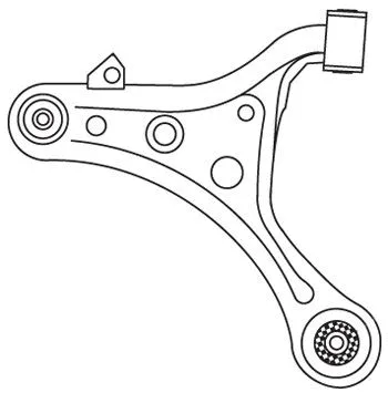 Control/Trailing Arm, wheel suspension (F4202)