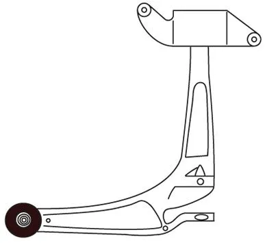 Control/Trailing Arm, wheel suspension (F3295)