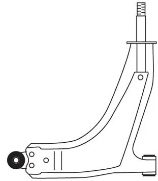 Control/Trailing Arm, wheel suspension (F3256)