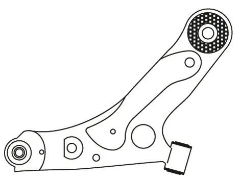 Control/Trailing Arm, wheel suspension (F4103)