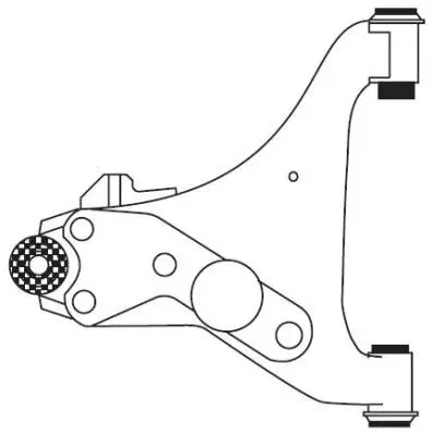 Control/Trailing Arm, wheel suspension (F4452)