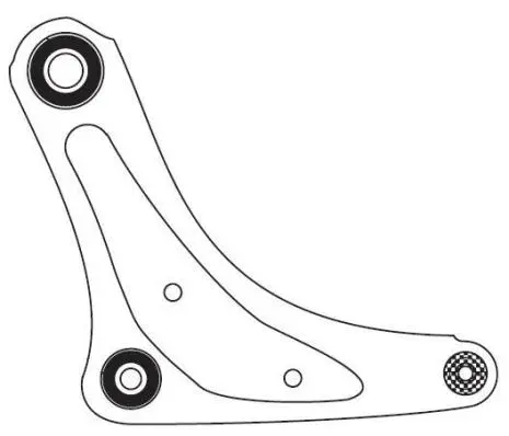 Control/Trailing Arm, wheel suspension (F4482)