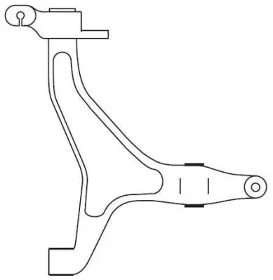 Control/Trailing Arm, wheel suspension (F4587)