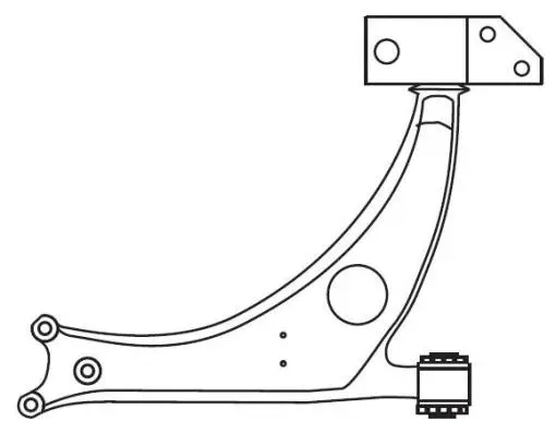 Control/Trailing Arm, wheel suspension (F4034)