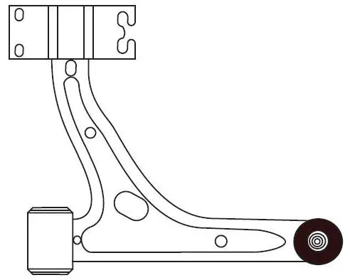 Control/Trailing Arm, wheel suspension (F4572)