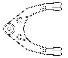 Control/Trailing Arm, wheel suspension (F4601)