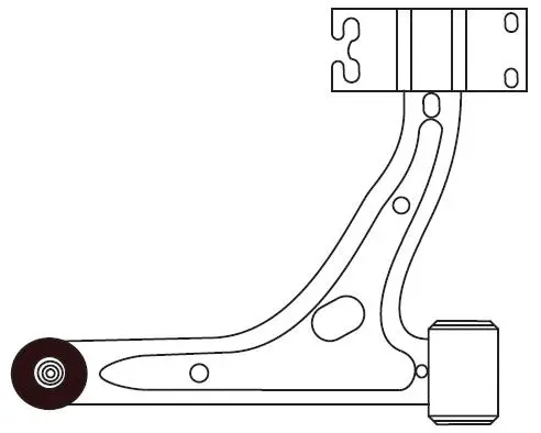 Control/Trailing Arm, wheel suspension (F4571)
