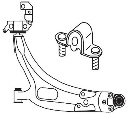Control/Trailing Arm, wheel suspension (F3880)