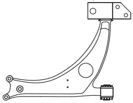 Control/Trailing Arm, wheel suspension (F4524)
