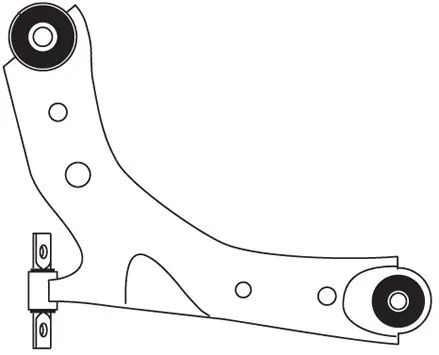Control/Trailing Arm, wheel suspension (F3487)