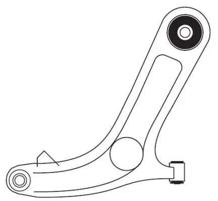 Control/Trailing Arm, wheel suspension (F4511)