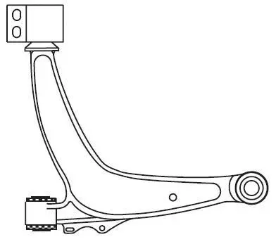 Control/Trailing Arm, wheel suspension (F4419)