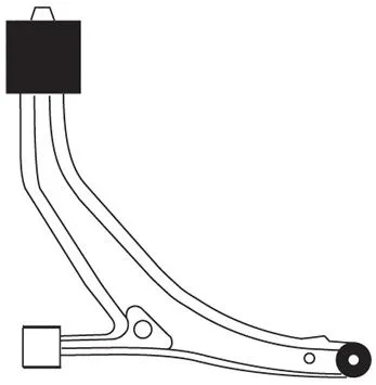 Control/Trailing Arm, wheel suspension (F3327)