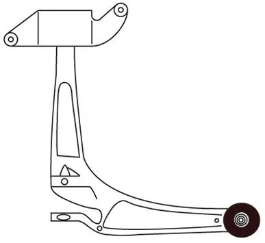 Control/Trailing Arm, wheel suspension (F3296)