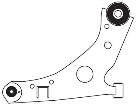 Control/Trailing Arm, wheel suspension (F3412)