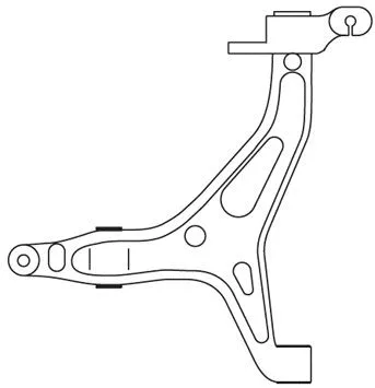 Control/Trailing Arm, wheel suspension (F3130)