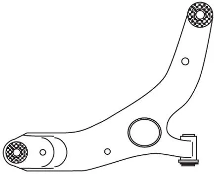Control/Trailing Arm, wheel suspension (F3252)